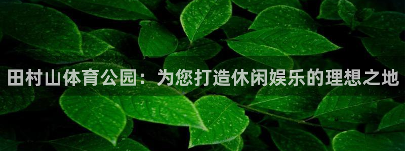 米兰体育官网下载联系电话：田村山体育公园：为您打造休